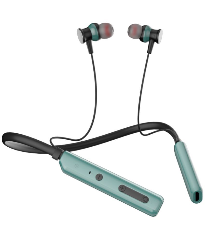     			Tecsox In-the-ear Bluetooth Headset with Upto 30h Talktime Deep Bass - Green