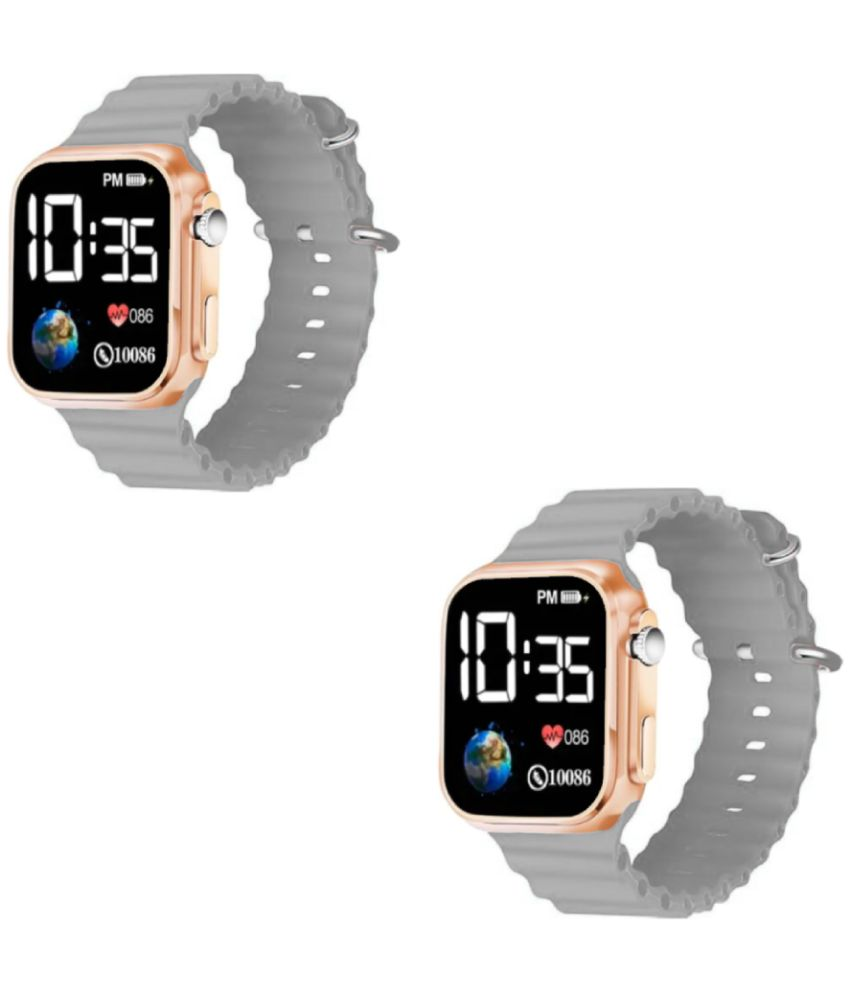     			DECLASSE Rose Gold Dial Digital Boys Watch ( Pack Of 2 )