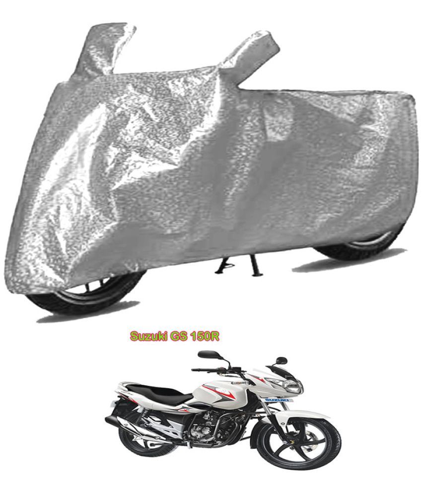     			GOLDKARTZ Bike Body Cover for Suzuki GS 150R ( Pack of 1 ) , Silver