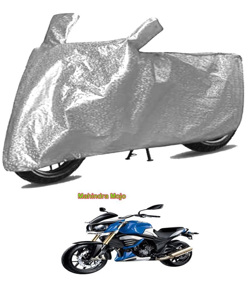     			GOLDKARTZ Bike Body Cover for Mahindra Mojo ( Pack of 1 ) , Silver