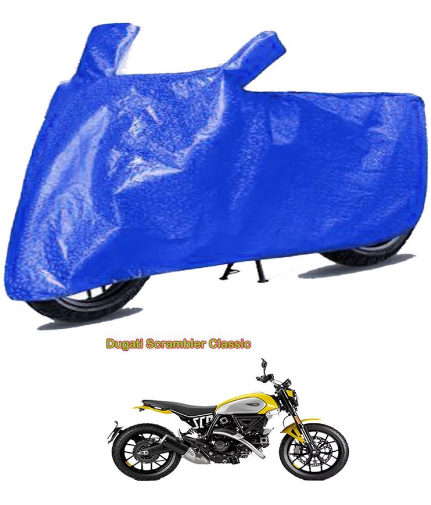     			GOLDKARTZ Bike Body Cover for All Brands Scrambler Classic ( Pack of 1 ) , Silver