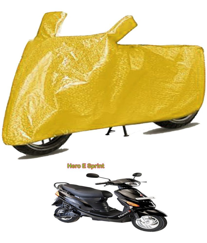     			GOLDKARTZ Bike Body Cover for Hero E Sprint ( Pack of 1 ) , Gold