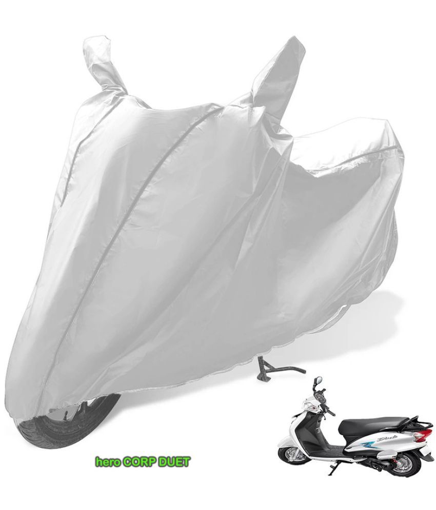     			GOLDKARTZ Bike Body Cover for Hero HF Deluxe ( Pack of 1 ) , Silver