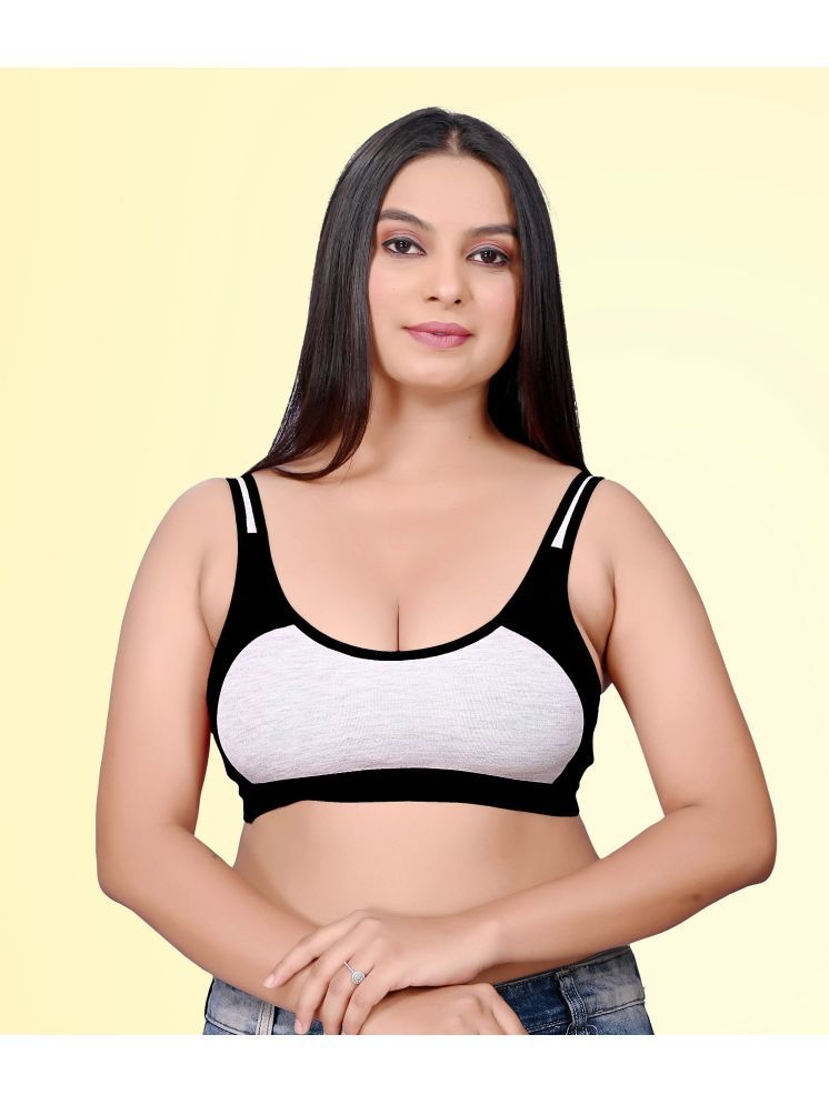     			HAYA Cotton Non Padded Women's Everyday Bra ( Black ) J-Sports D706