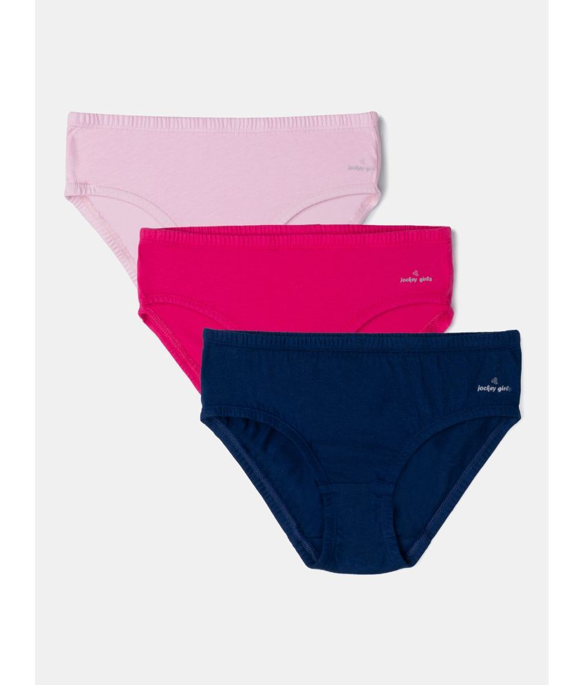     			Jockey Pack of 3 Cotton Panties For Girls ( Multicolor )