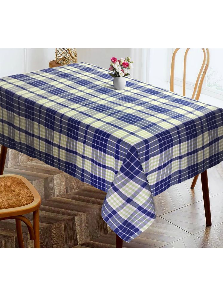     			Oasis Hometex Checks Cotton 4 Seater Rectangle Table Cover ( 152 x 138 ) cm Pack of 1 Green