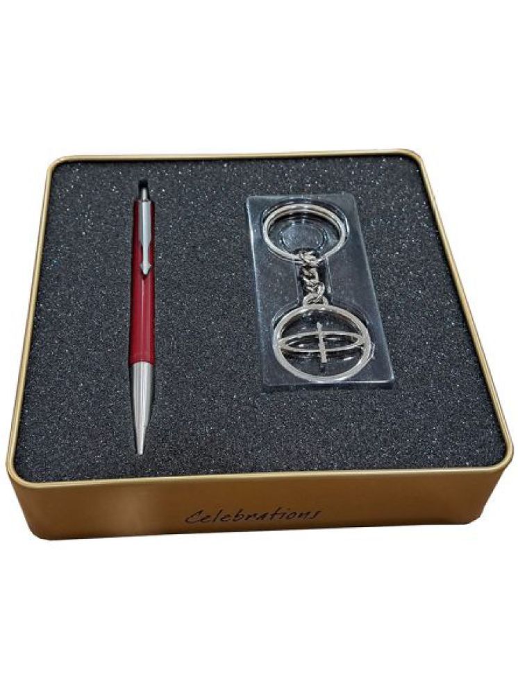     			Parker Vector Standard Red Ct Ball Pen With Keychain