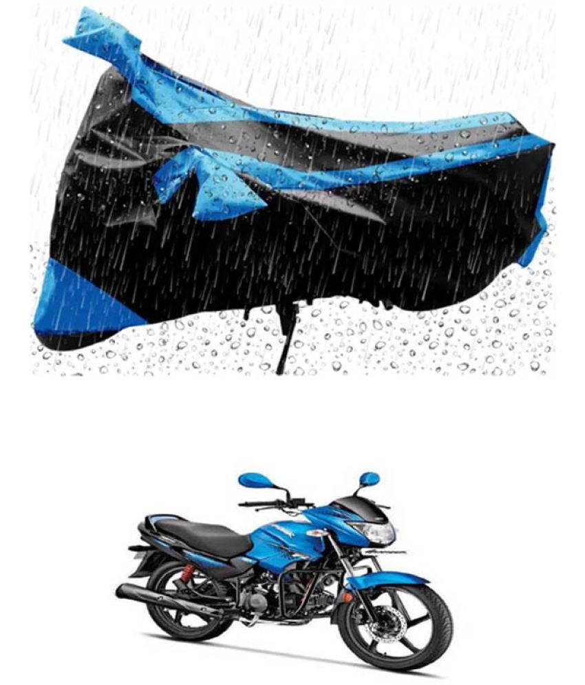     			RONISH Bike Body Cover for Hero Glamour FI ( Pack of 1 ) , Blue