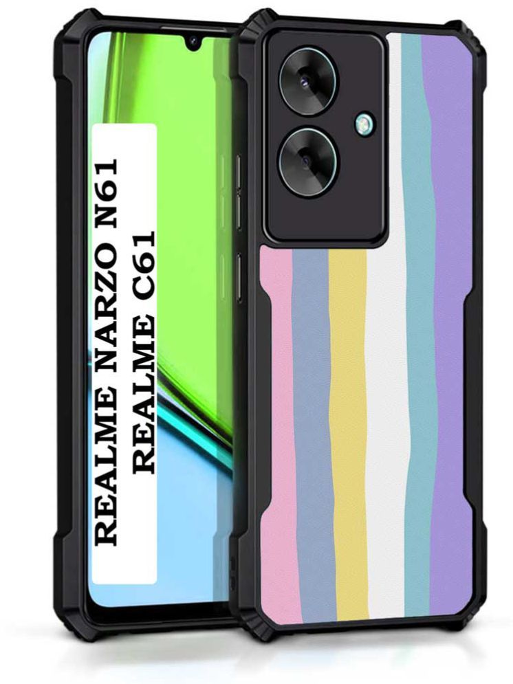     			COBERTA Multicolor Printed Back Cover Polycarbonate Compatible For Realme Narzo N61 ( Pack of 1 )