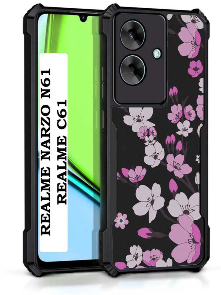     			COBERTA Multicolor Printed Back Cover Polycarbonate Compatible For Realme Narzo N61 ( Pack of 1 )