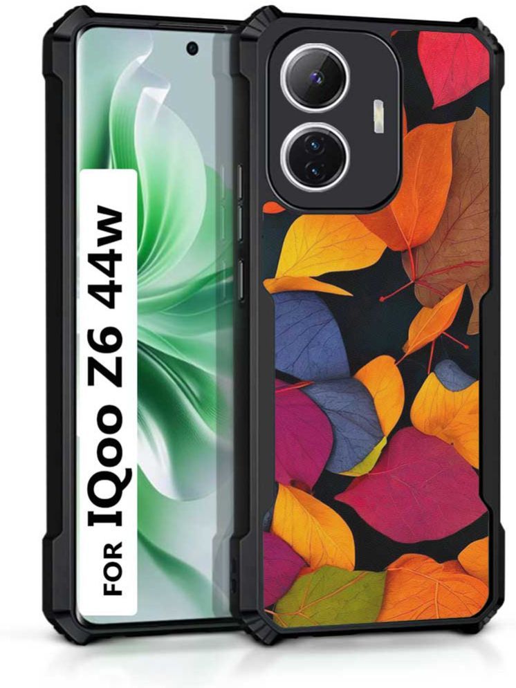     			COBERTA Multicolor Printed Back Cover Polycarbonate Compatible For iQoo Z6 44W ( Pack of 1 )