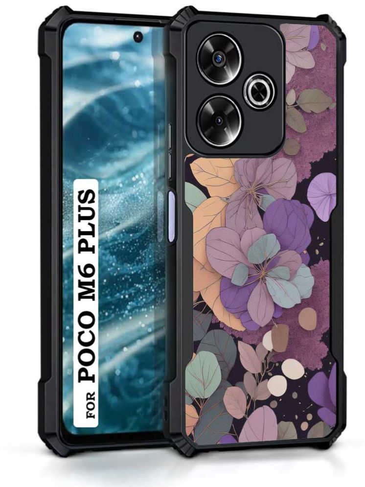     			COBERTA Multicolor Printed Back Cover Polycarbonate Compatible For Poco M6 Plus 5G ( Pack of 1 )