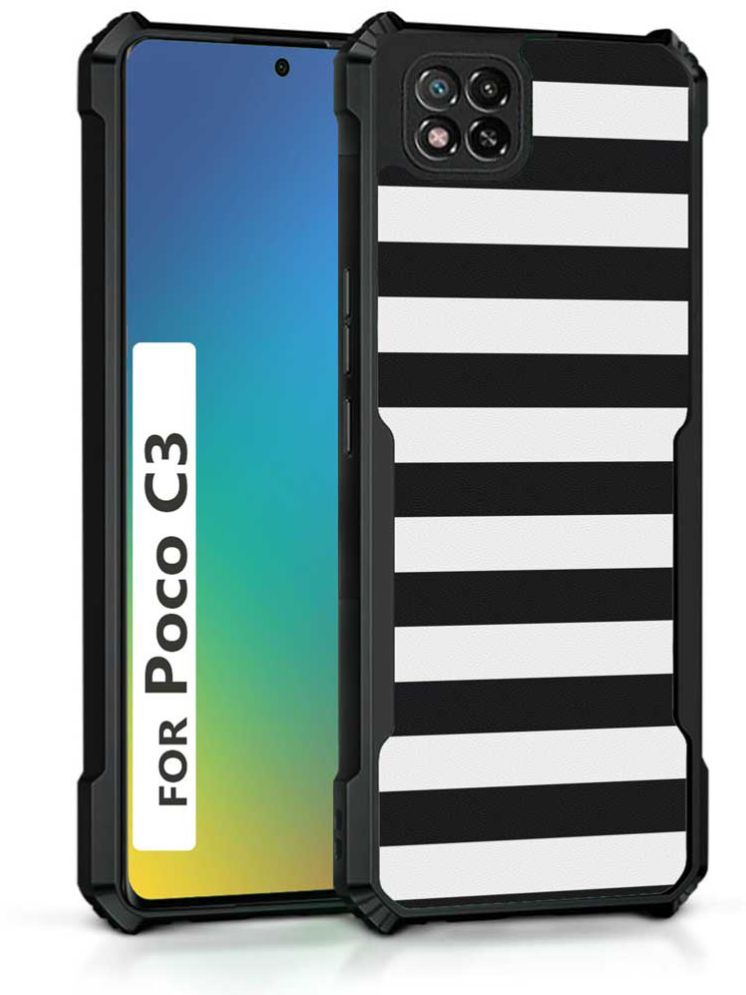     			COBERTA Multicolor Printed Back Cover Polycarbonate Compatible For POCO C3 ( Pack of 1 )