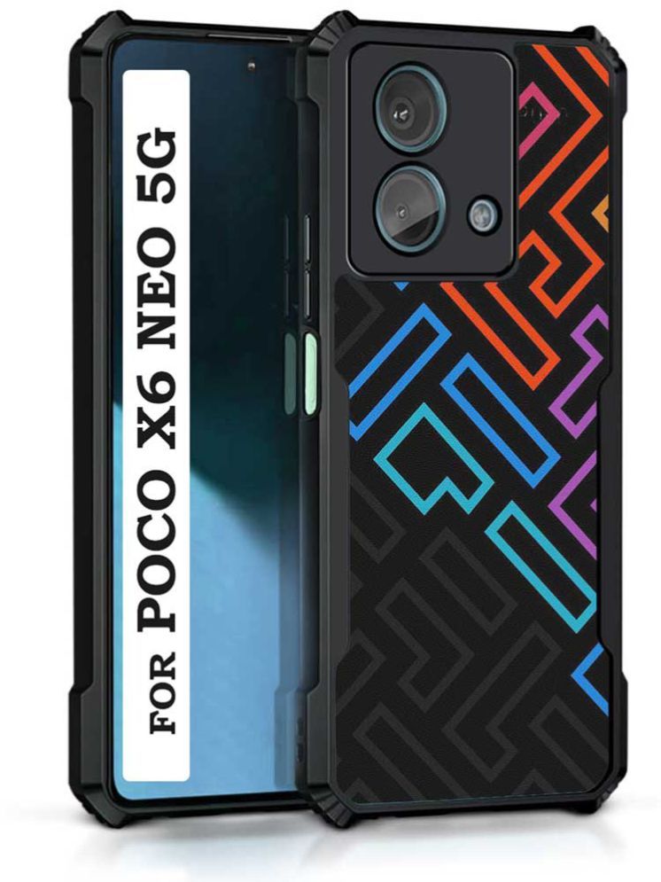     			COBERTA Multicolor Printed Back Cover Polycarbonate Compatible For Poco X6 Neo 5G ( Pack of 1 )