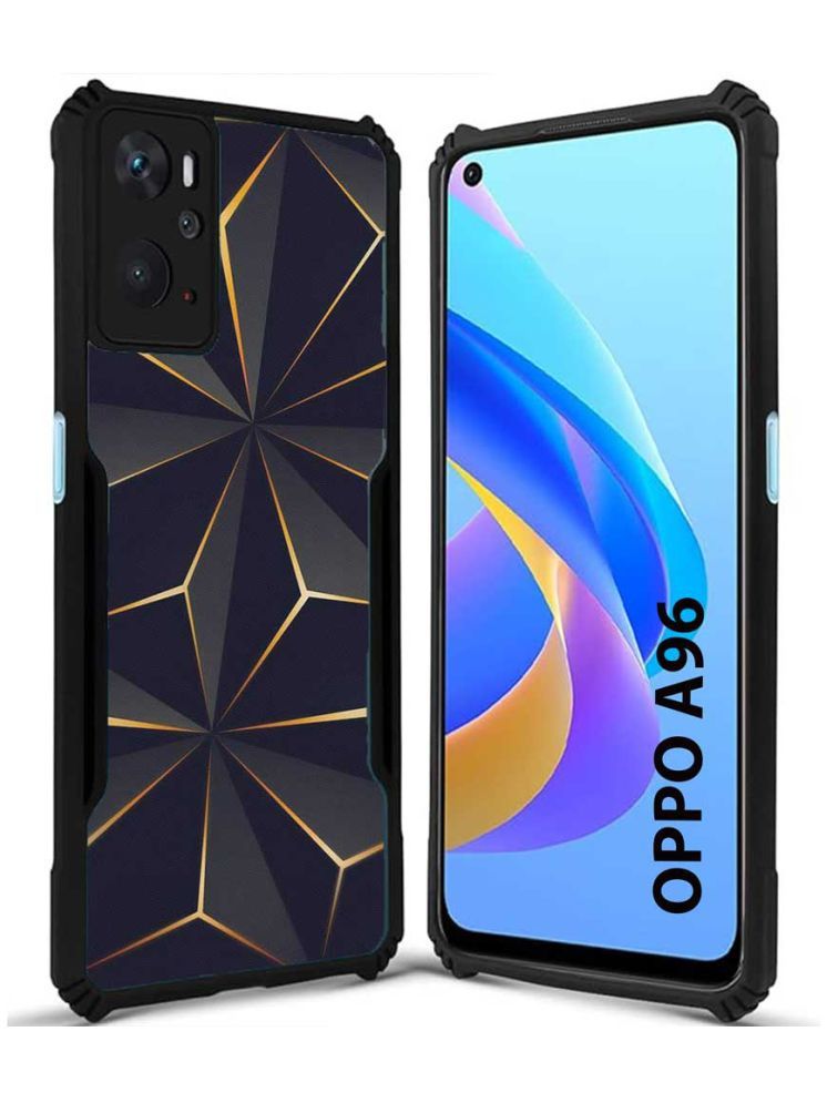     			COBERTA Multicolor Printed Back Cover Polycarbonate Compatible For Oppo A96 ( Pack of 1 )