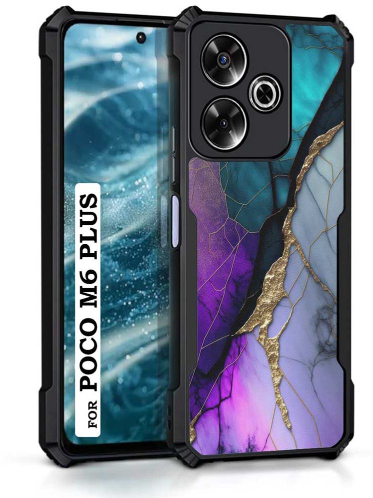     			COBERTA Multicolor Printed Back Cover Polycarbonate Compatible For Poco M6 Plus 5G ( Pack of 1 )