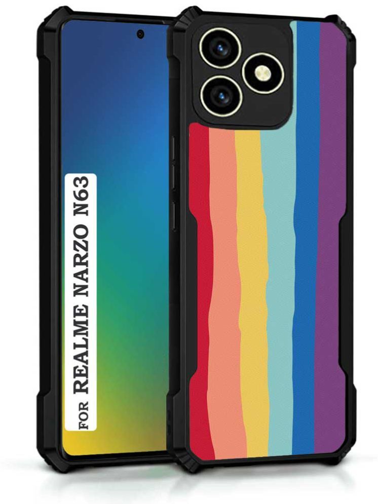     			COBERTA Multicolor Printed Back Cover Polycarbonate Compatible For Realme Narzo N63 ( Pack of 1 )