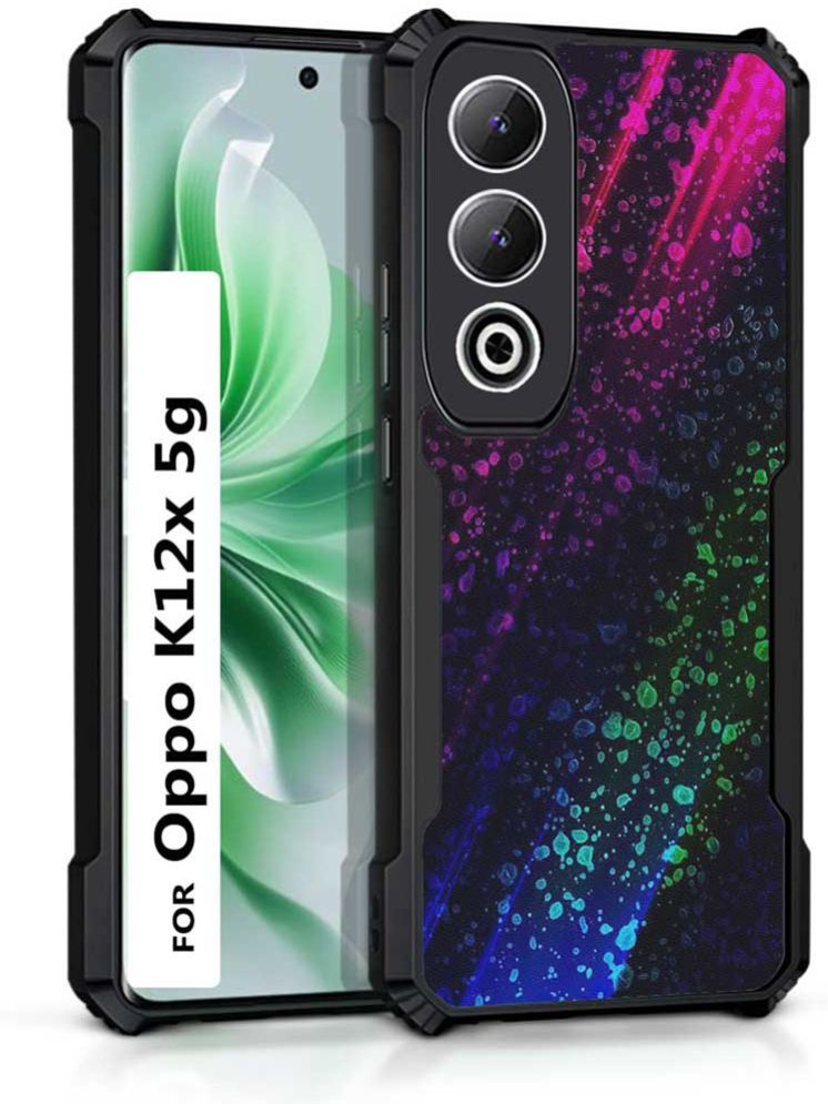     			COBERTA Multicolor Printed Back Cover Polycarbonate Compatible For Oppo K12X 5G ( Pack of 1 )