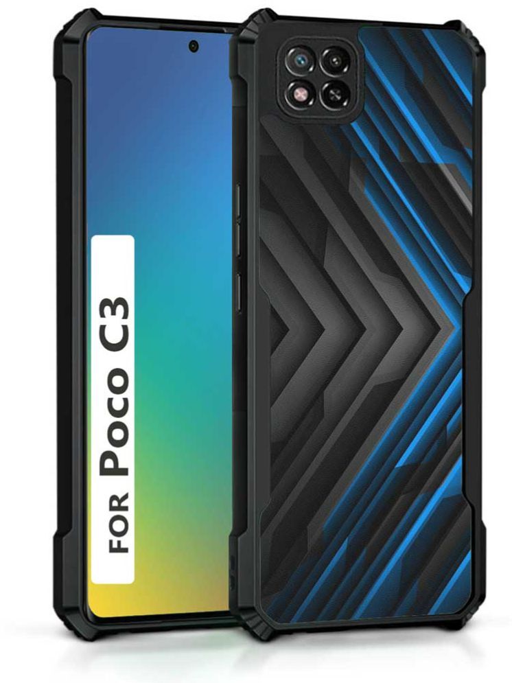     			COBERTA Multicolor Printed Back Cover Polycarbonate Compatible For POCO C3 ( Pack of 1 )