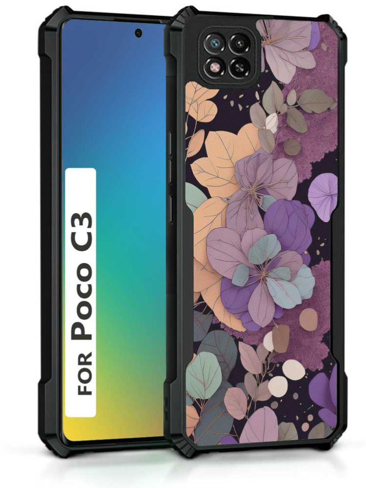     			COBERTA Multicolor Printed Back Cover Polycarbonate Compatible For POCO C3 ( Pack of 1 )