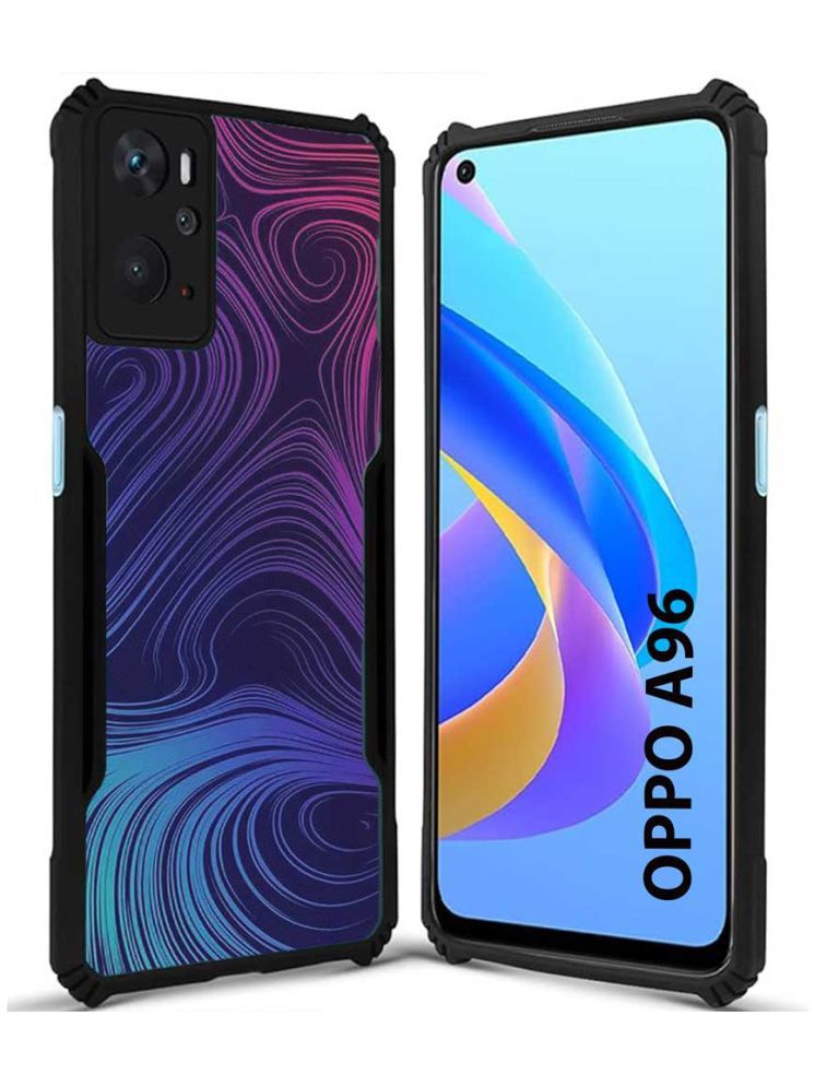     			COBERTA Multicolor Printed Back Cover Polycarbonate Compatible For Oppo A96 ( Pack of 1 )