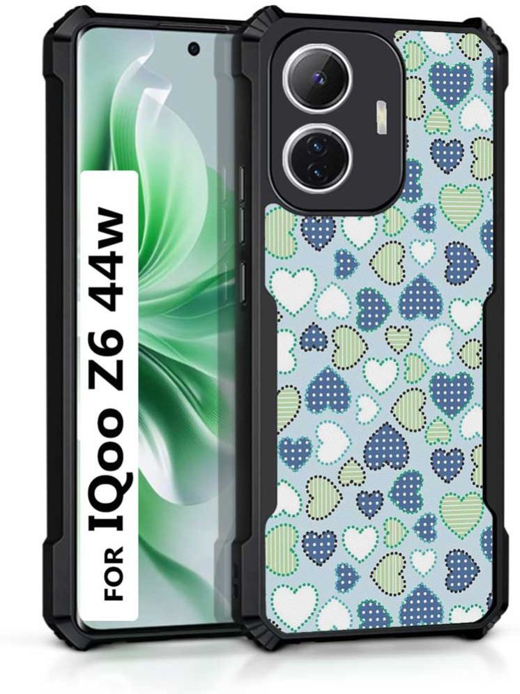     			COBERTA Multicolor Printed Back Cover Polycarbonate Compatible For iQoo Z6 44W ( Pack of 1 )