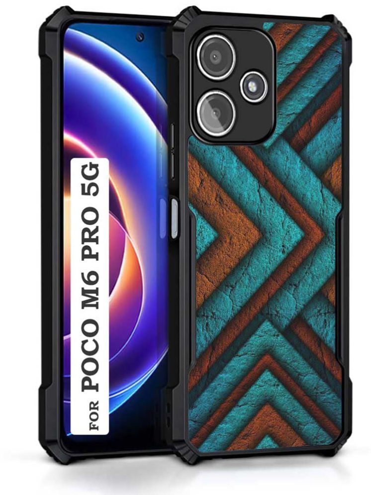     			COBERTA Multicolor Printed Back Cover Polycarbonate Compatible For Poco M6 Pro ( Pack of 1 )