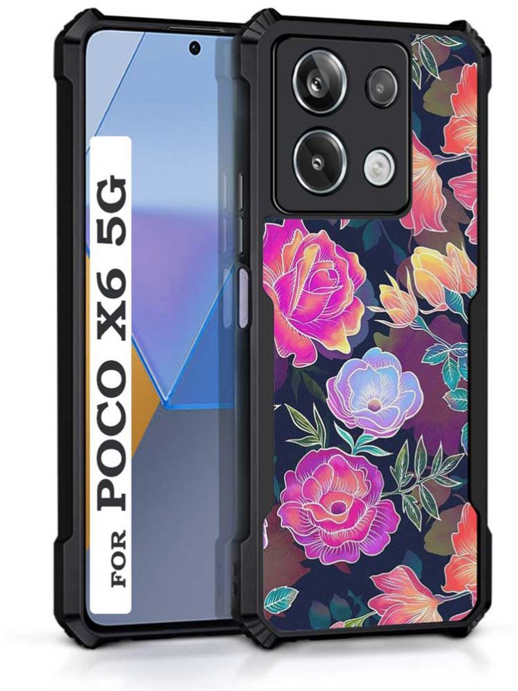     			COBERTA Multicolor Printed Back Cover Polycarbonate Compatible For Poco X6 5G ( Pack of 1 )