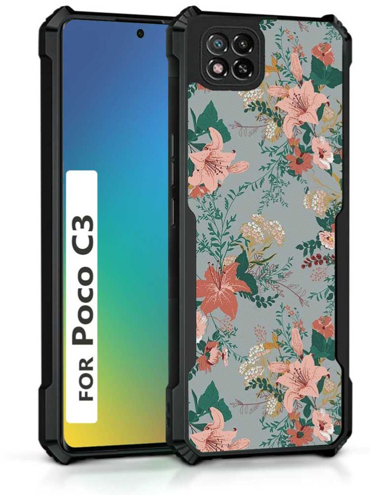     			COBERTA Multicolor Printed Back Cover Polycarbonate Compatible For POCO C3 ( Pack of 1 )