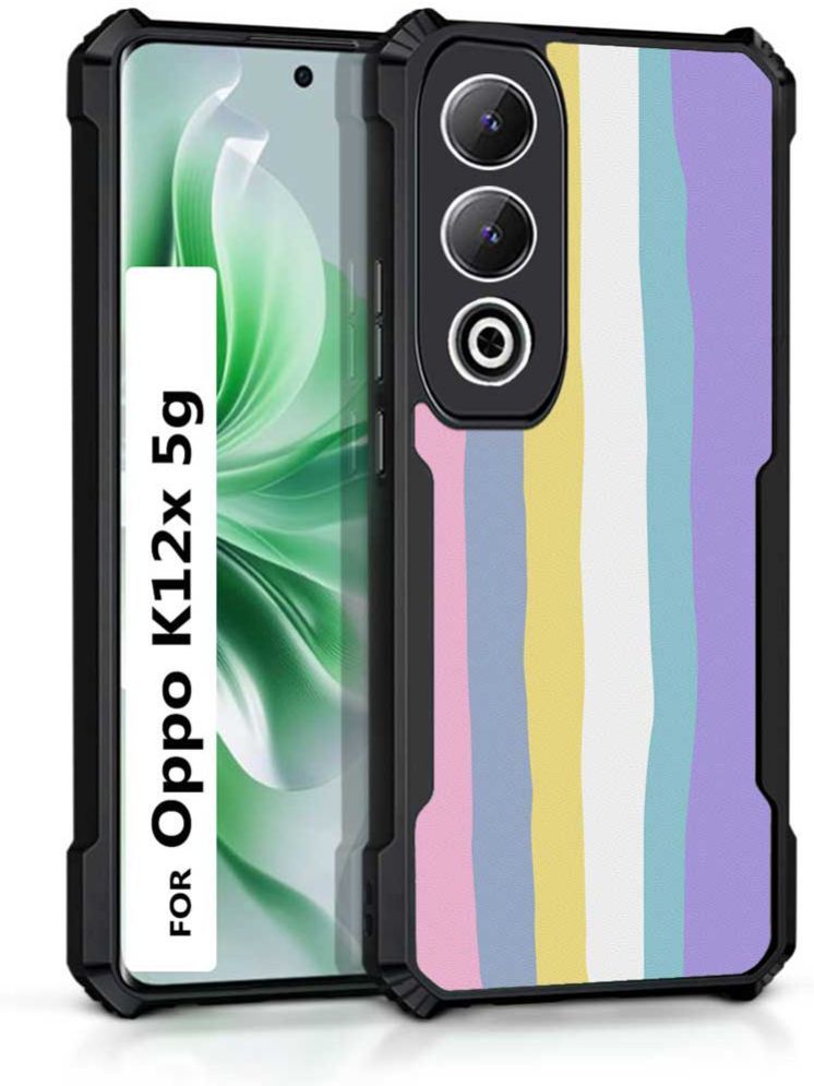     			COBERTA Multicolor Printed Back Cover Polycarbonate Compatible For Oppo K12X 5G ( Pack of 1 )