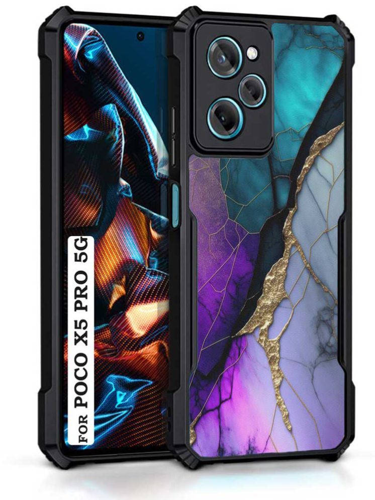     			COBERTA Multicolor Printed Back Cover Polycarbonate Compatible For Poco X5 Pro 5G ( Pack of 1 )