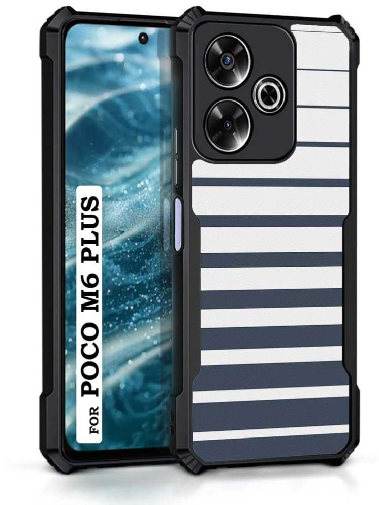     			COBERTA Multicolor Printed Back Cover Polycarbonate Compatible For Poco M6 Plus 5G ( Pack of 1 )