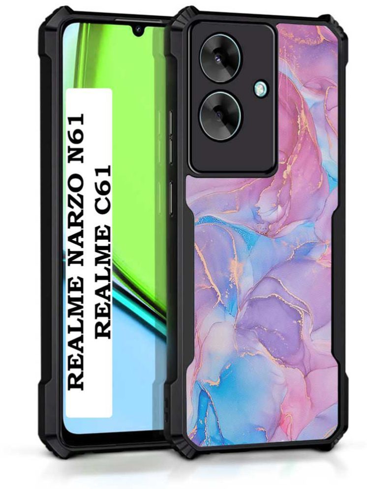     			COBERTA Multicolor Printed Back Cover Polycarbonate Compatible For Realme Narzo N61 ( Pack of 1 )