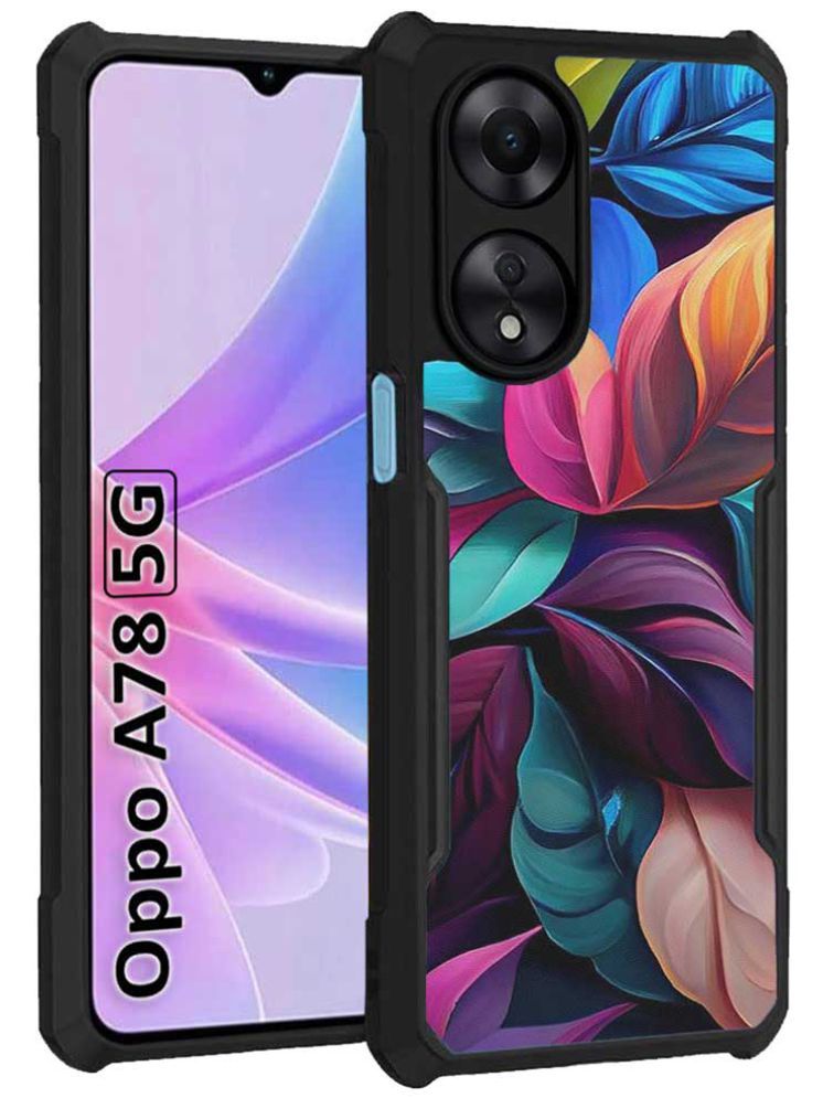     			COBERTA Multicolor Printed Back Cover Polycarbonate Compatible For OPPO A78 5G ( Pack of 1 )