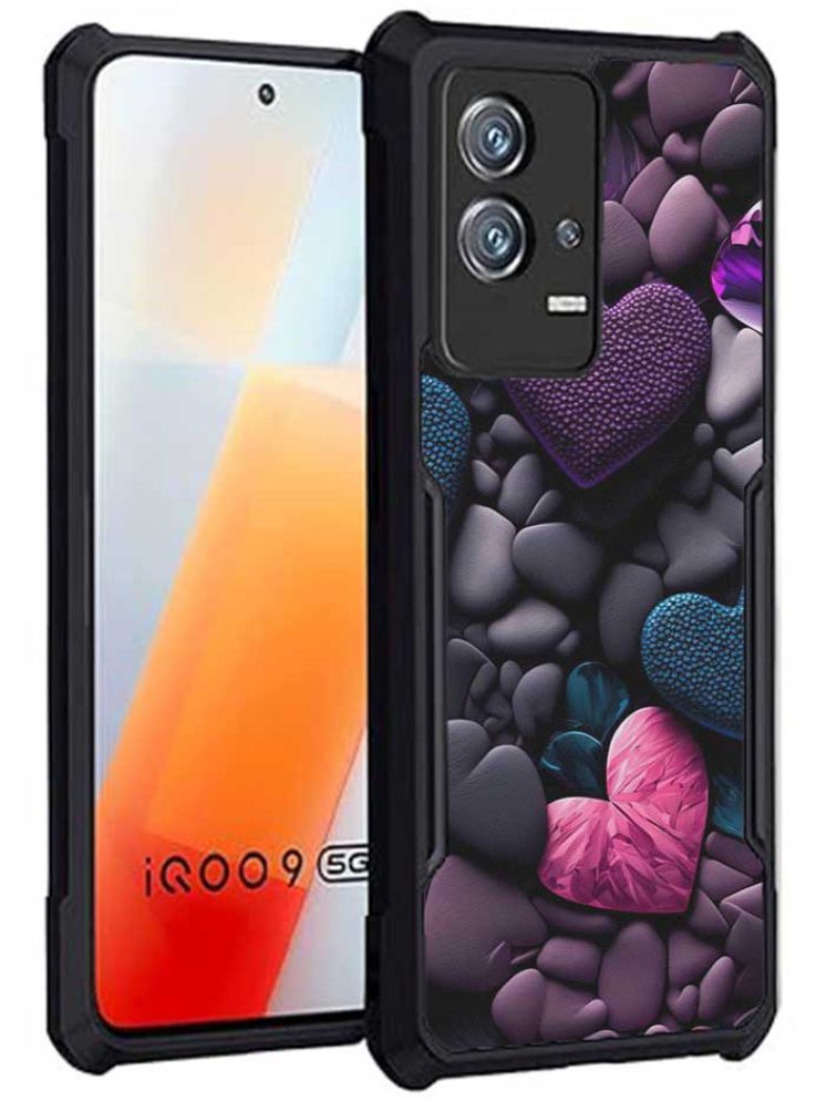     			COBERTA Multicolor Printed Back Cover Polycarbonate Compatible For Iqoo 9 5G ( Pack of 1 )