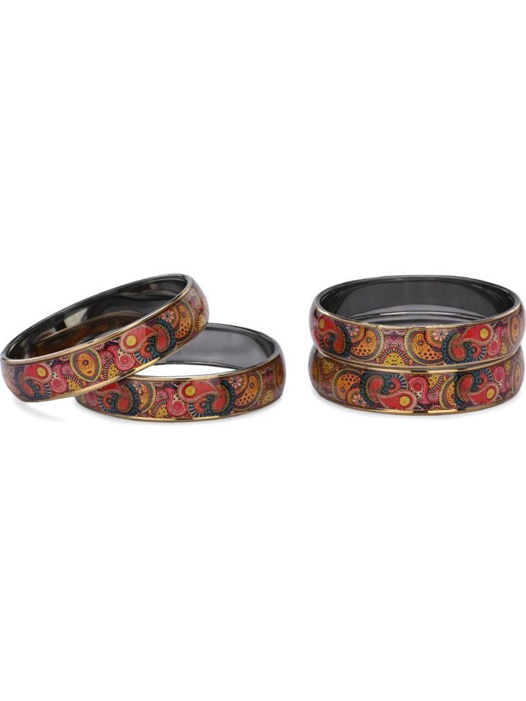     			Somil Multicolor Bangle Set ( Pack of 4 )