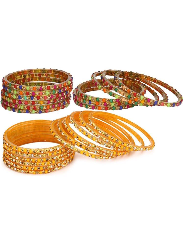     			Somil Multicolor Bangle Set ( Pack of 24 )