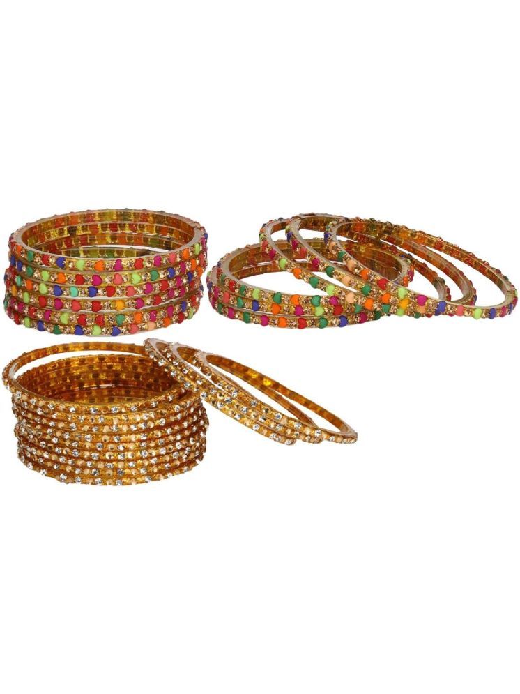     			Somil Multicolor Bangle Set ( Pack of 24 )