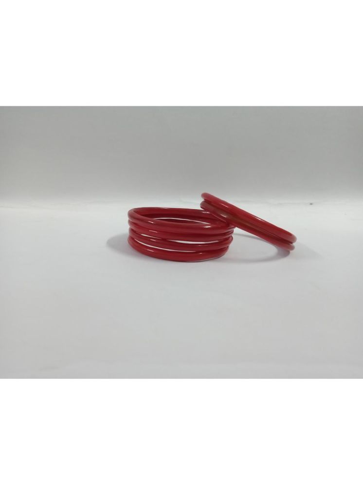     			Somil Red Bangle Set ( Pack of 6 )