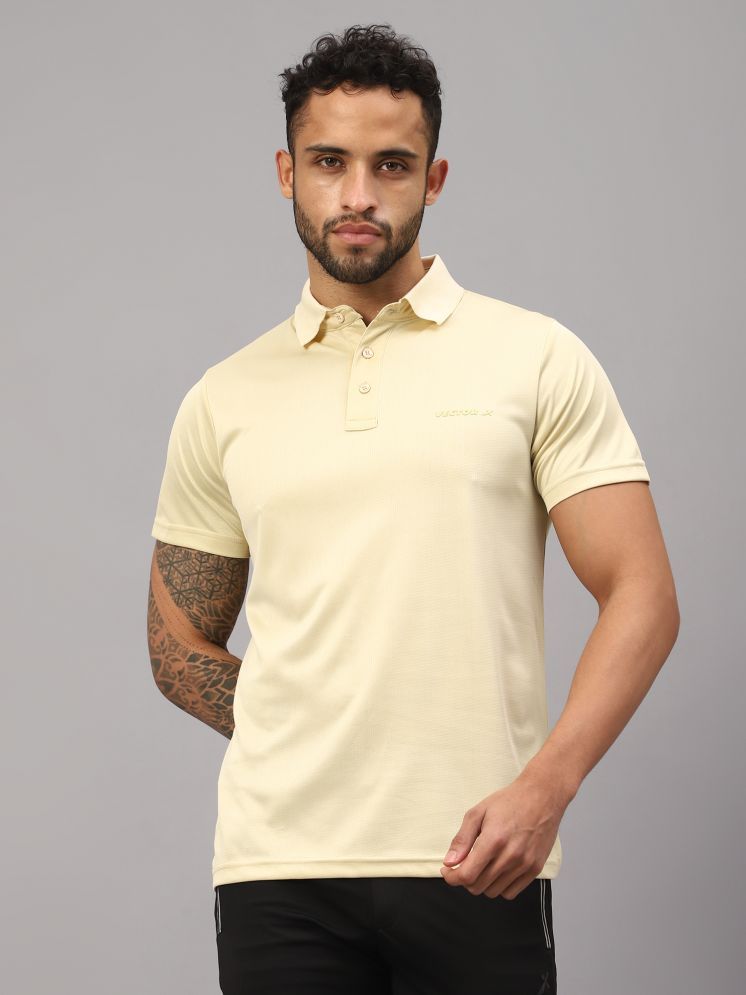     			Vector X Camel Polyester Regular Fit Men's Sports Polo T-Shirt ( Pack of 1 )