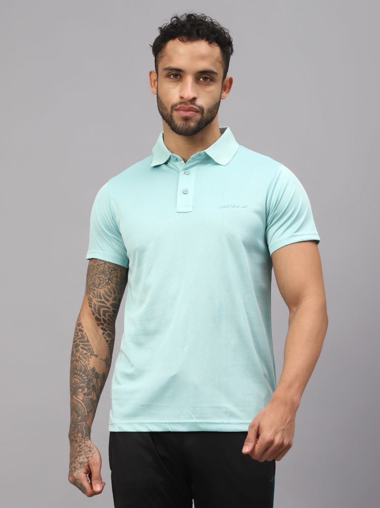     			Vector X Green Polyester Regular Fit Men's Sports Polo T-Shirt ( Pack of 1 )