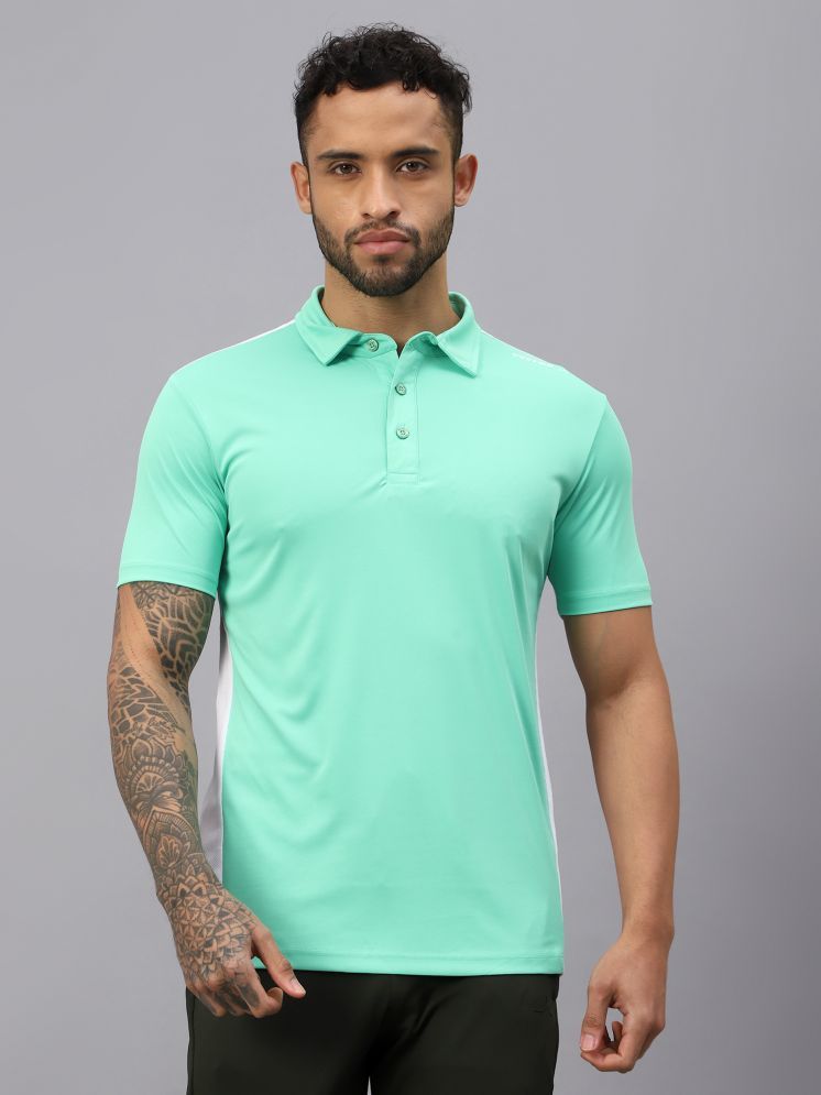     			Vector X Green Polyester Regular Fit Men's Sports Polo T-Shirt ( Pack of 1 )