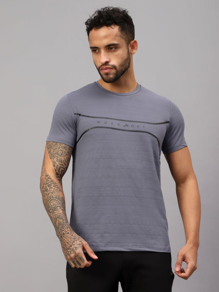     			Vector X Silver Polyester Regular Fit Men's Sports T-Shirt ( Pack of 1 )