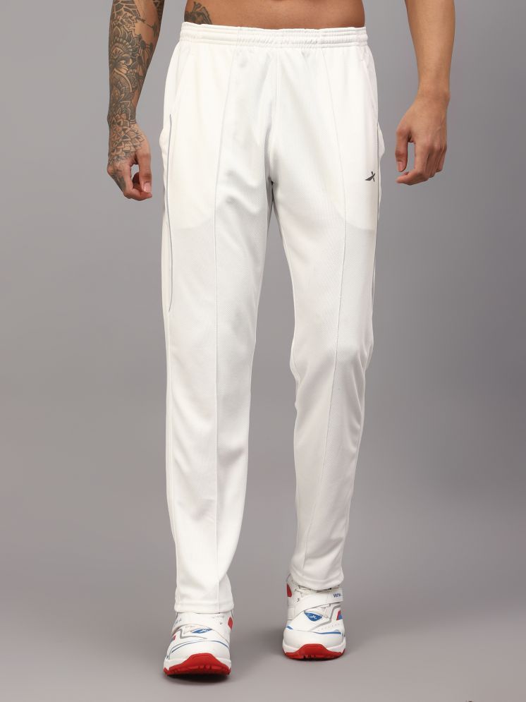     			Vector X White Polyester Men's Sports Trackpants ( Pack of 1 )