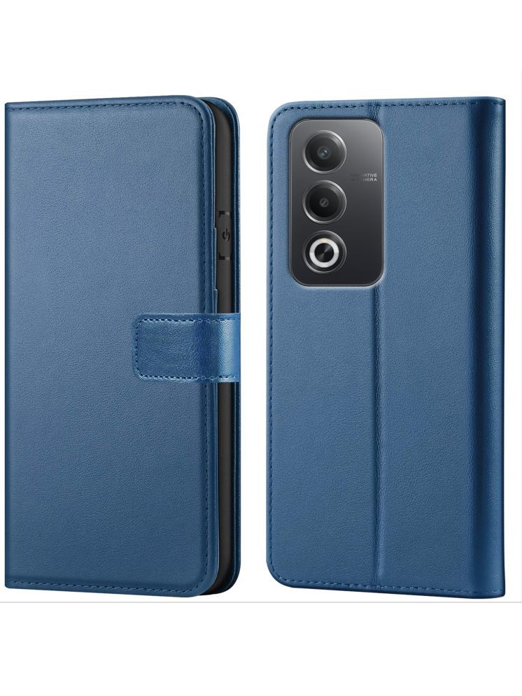     			forego Blue Flip Cover Artificial Leather Compatible For OPPO A3 Pro 5G ( Pack of 1 )