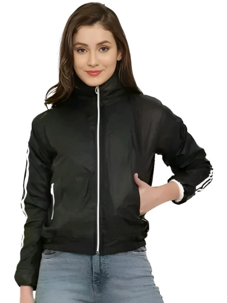     			AKTIF - Polyester Blend Black Jackets