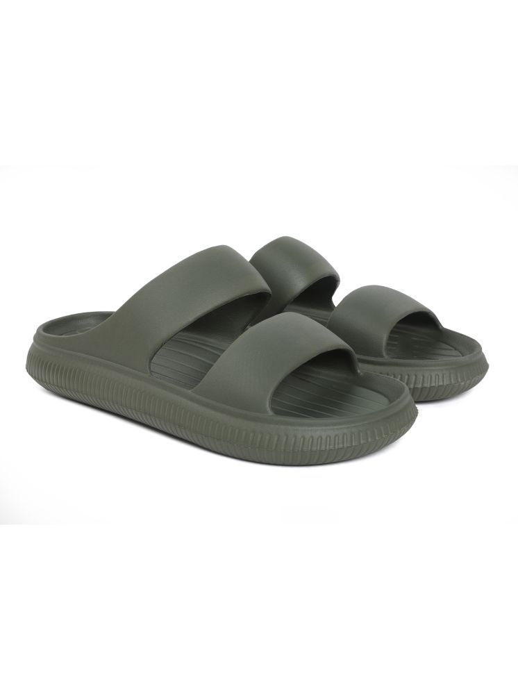     			Aqualite Green Men's Slide Flip Flop