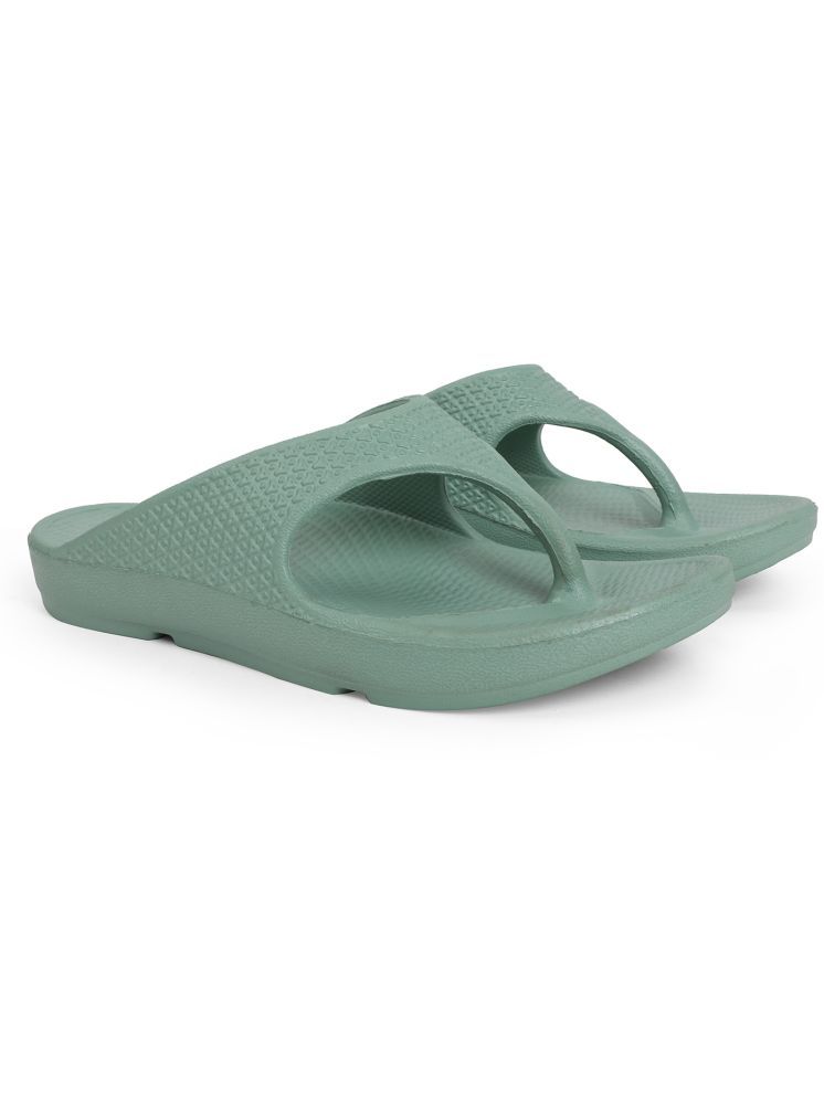     			Aqualite Green Women's Slide Flip Flop