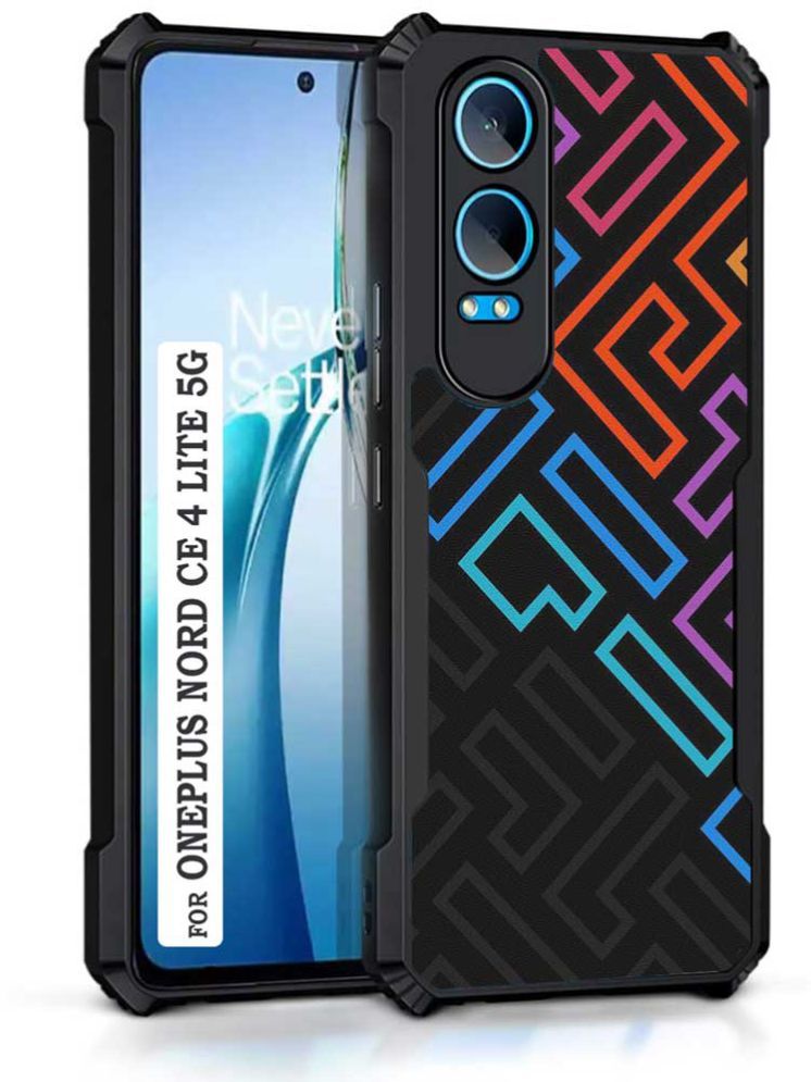     			COBERTA Multicolor Printed Back Cover Polycarbonate Compatible For Oneplus Nord CE 4 Lite 5G ( Pack of 1 )