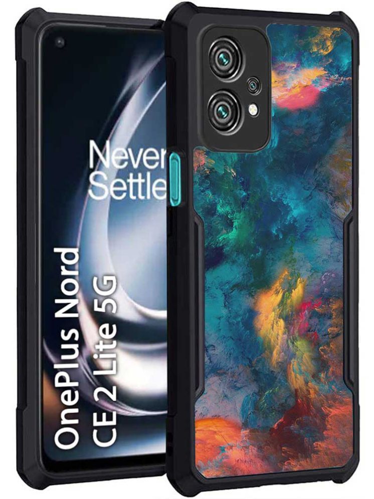     			COBERTA Multicolor Printed Back Cover Polycarbonate Compatible For Oneplus Nord Ce 2 Lite 5G ( Pack of 1 )